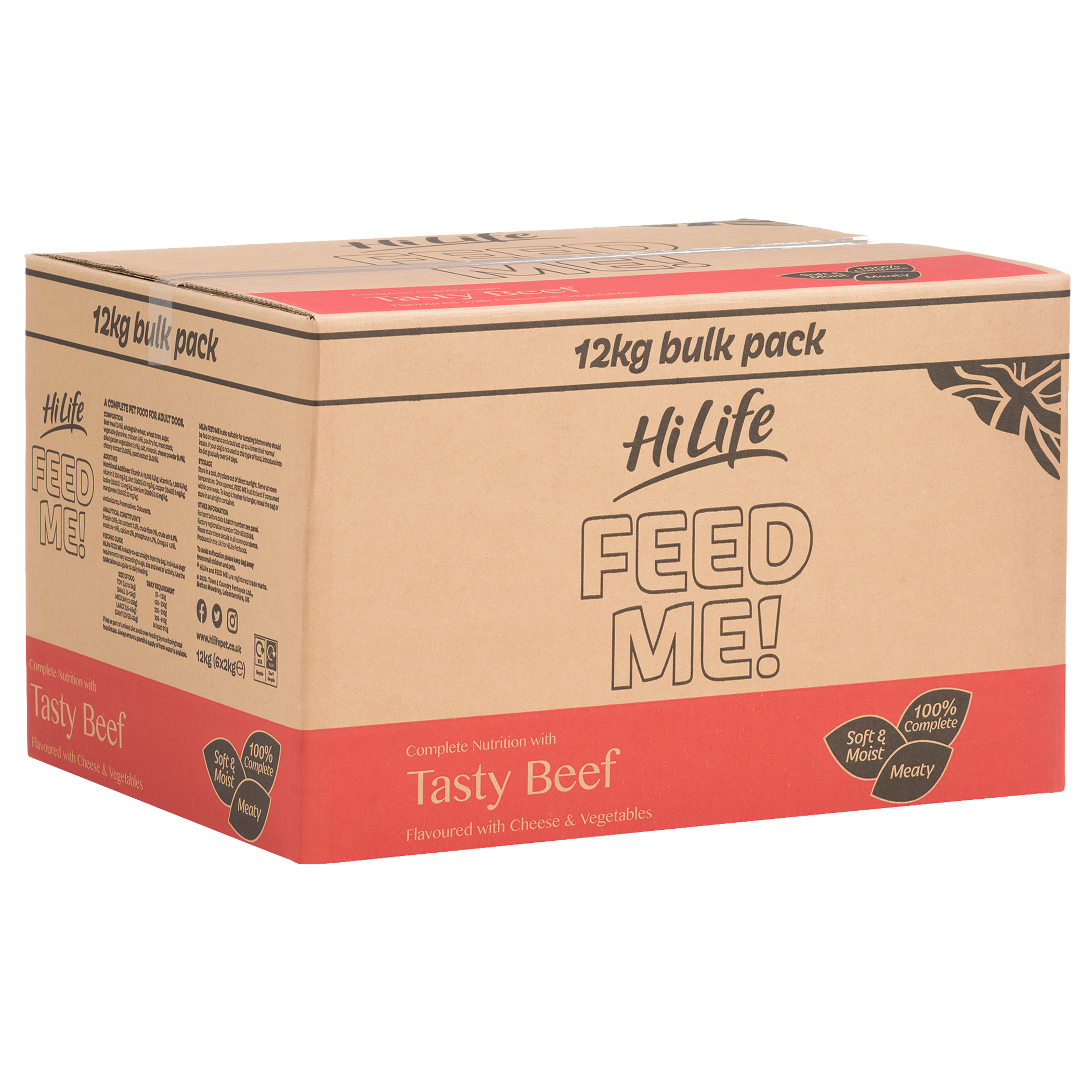 HiLife Hilife Feed Me Semi Moist Beef Adult Dry Dog Food pet food packaging